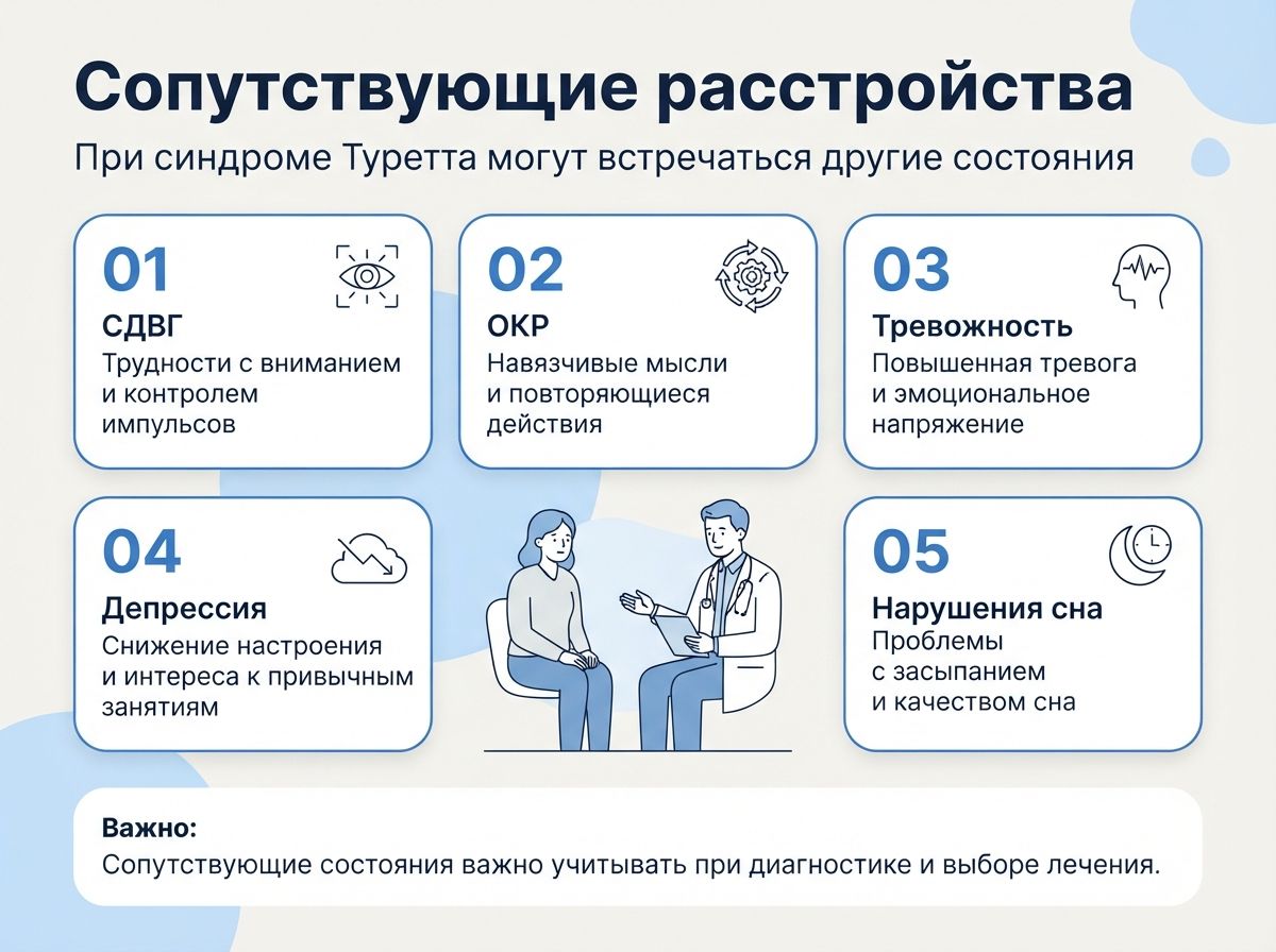 Лечение синдрома Туретта в городе Иланский инфографика